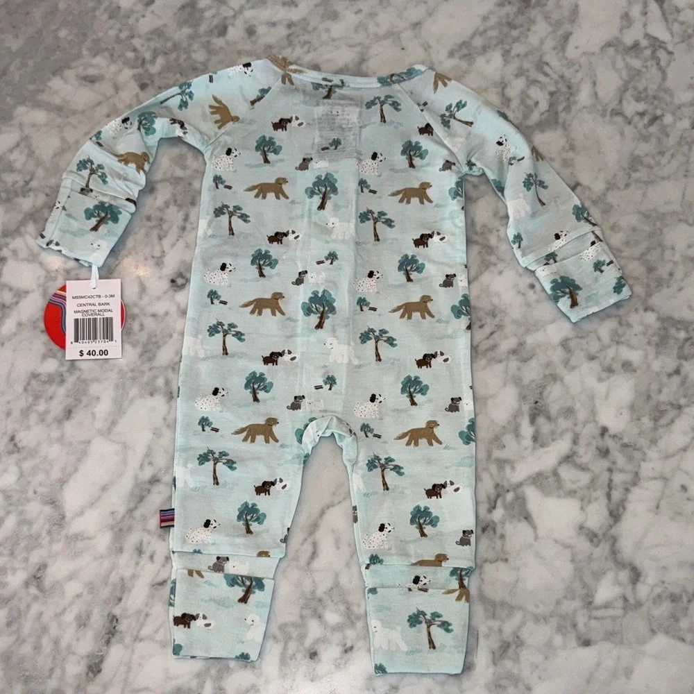 NWT MAGNETIC ME MODAL ANIMAL COVERALL 0/3M